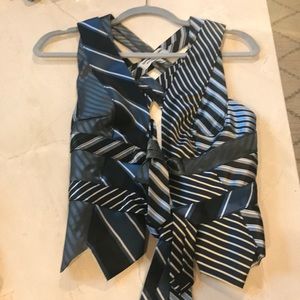 Stunner one of kind top made of ties!